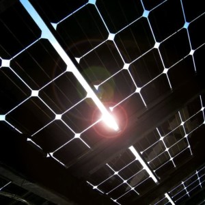 Bild einer Photovoltaik-Terrassenanlage